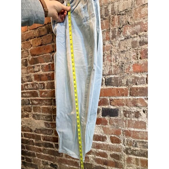 CROWN & IVY • Light Wash Cotton Spandex Blend High Waist Bootcut Denim Blue Jean - Picture 2 of 12